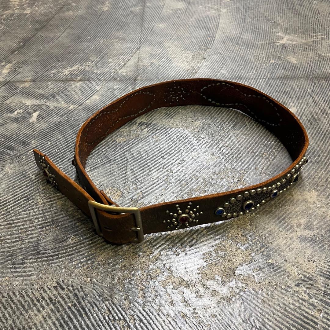 solid brass htc レザー ベルト ヴィンテージ ネイティブ 32