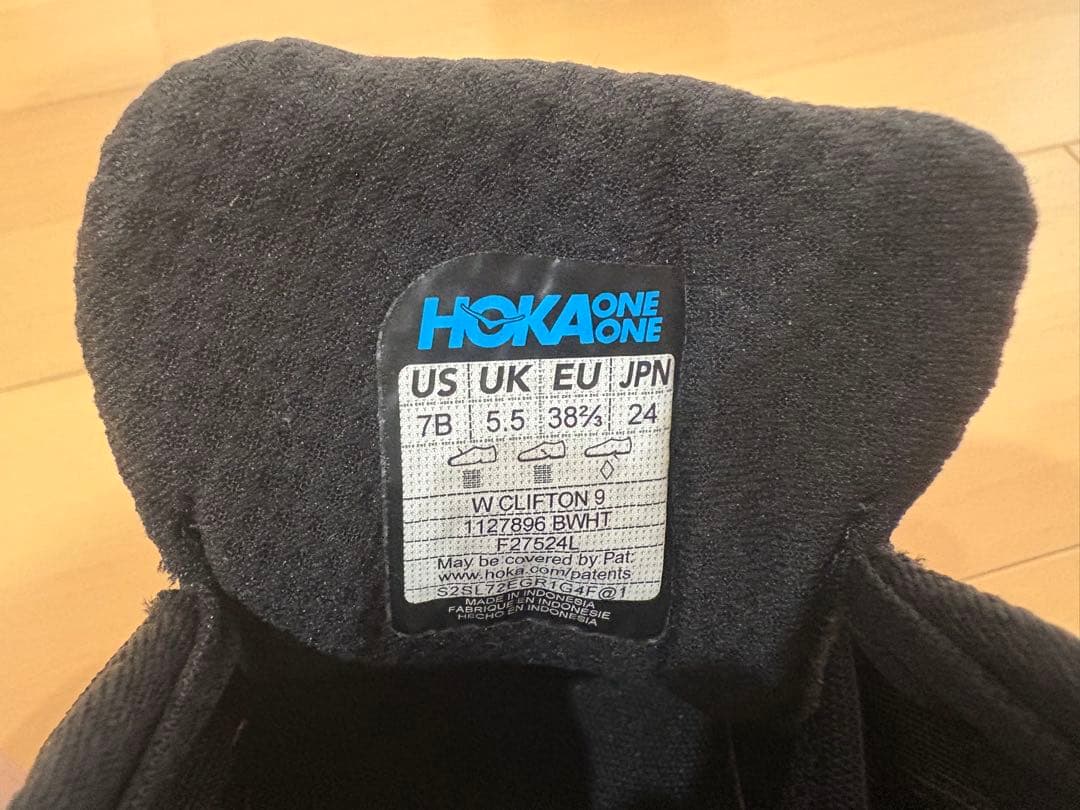 【美品】24.0㎝　ホカオネオネ　クリフトン9 レディース レギュラー