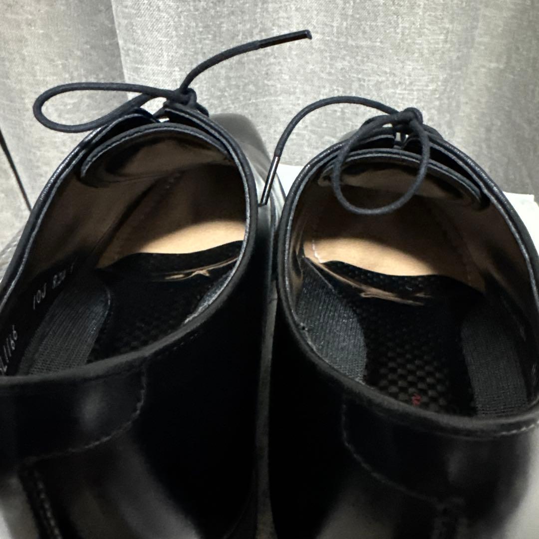 REGALリーガル 10JR BLKストレートチップ　 内羽根ビジネスシューズ