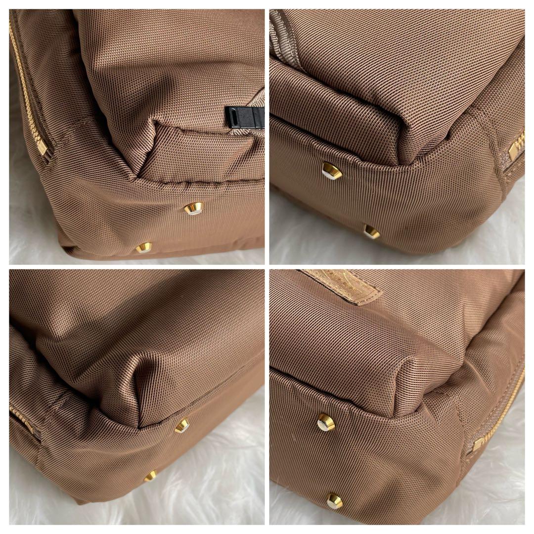 【美品】ポーターガール ビジネスバッグ トートバッグ シア ベージュ