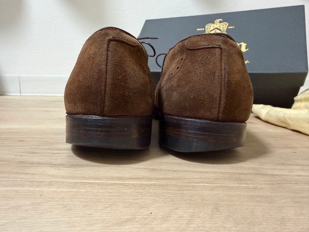 Alden ブラウン スエード ウィングチップ