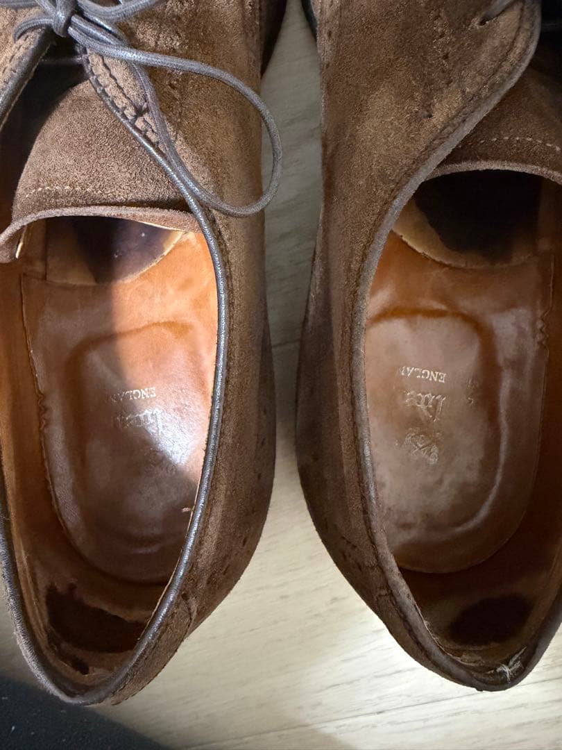 Alden ブラウン スエード ウィングチップ