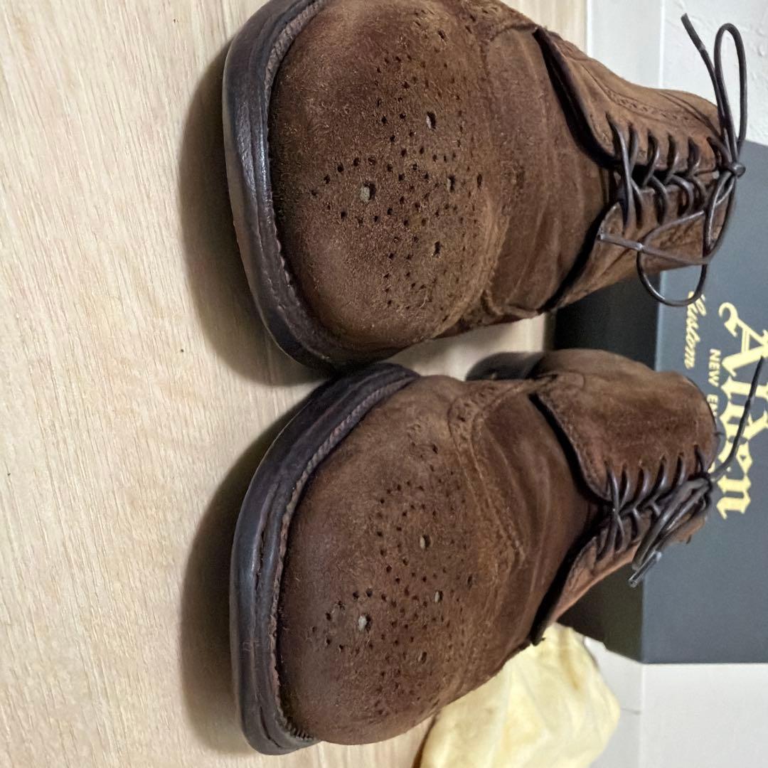 Alden ブラウン スエード ウィングチップ