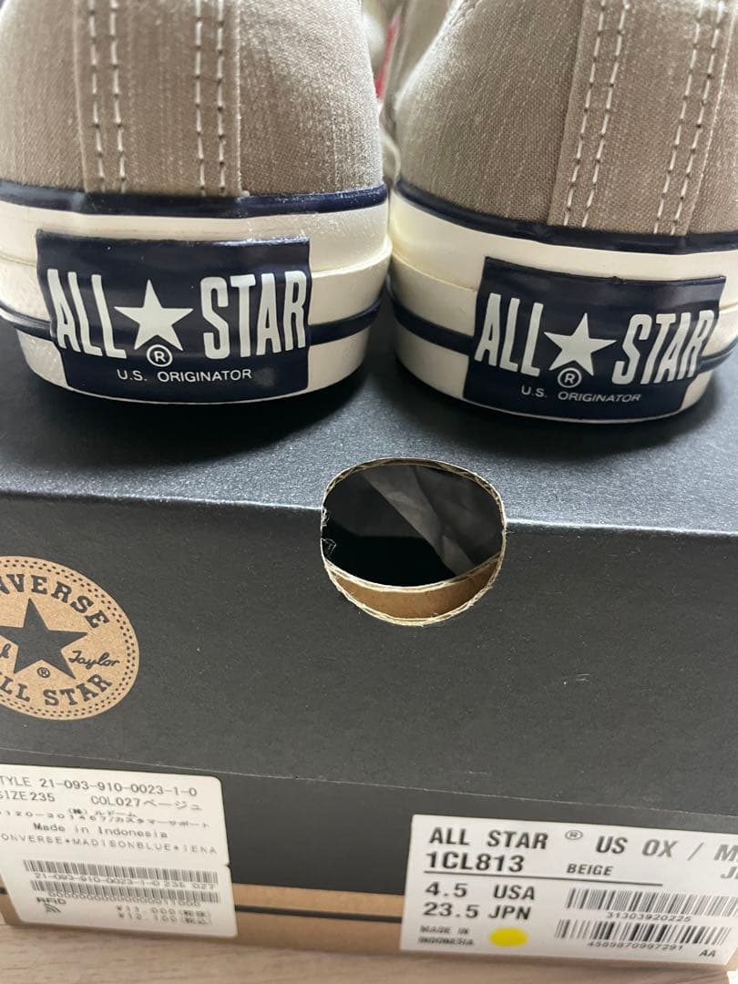 新品CONVERSE MADISON BLUEベージュ スニーカー IENA別注
