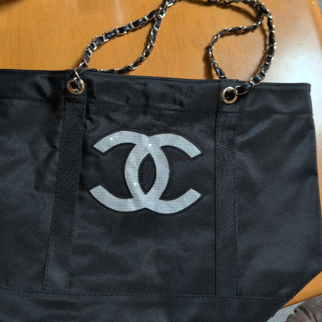 シャネル ノベルティ スパンコール トートバッグ