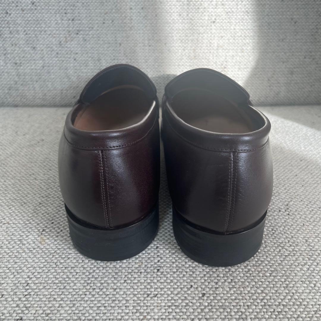未使用　大塚製靴　レザー　ローファー　26㎝　3E ダークブラウン