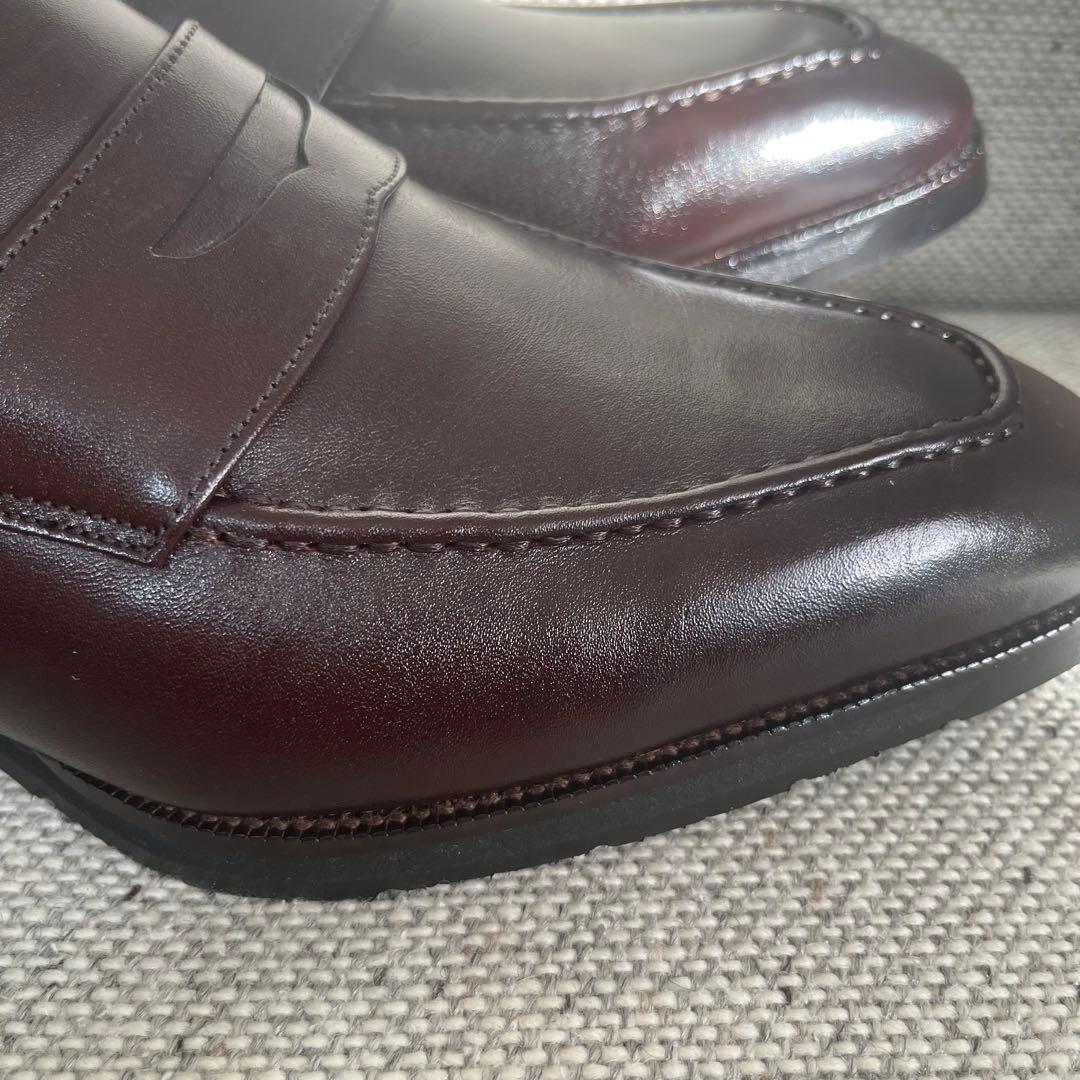 未使用　大塚製靴　レザー　ローファー　26㎝　3E ダークブラウン