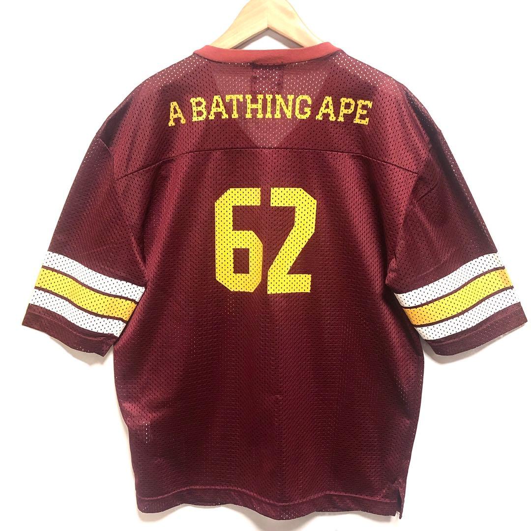 ■レア■A BATHING APE・ア ベイシングエイプ■フットボールシャツ
