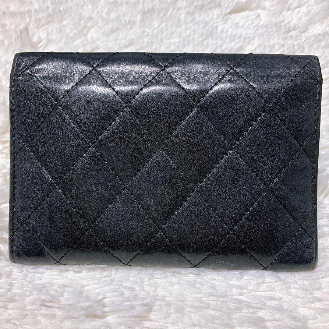♡希少♡CHANEL 二つ折り財布 カンボンライン マトラッセ ココマーク 黒