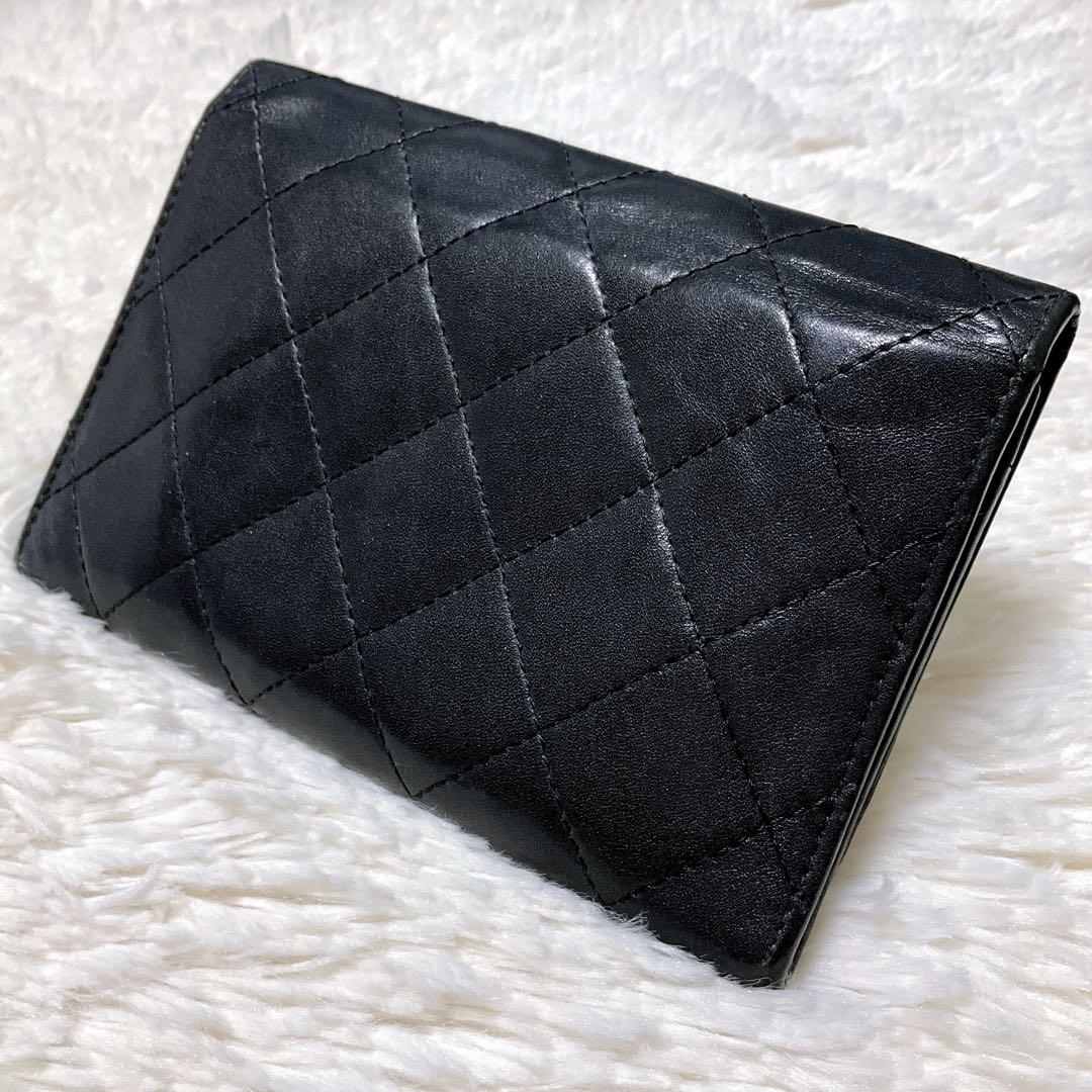 ♡希少♡CHANEL 二つ折り財布 カンボンライン マトラッセ ココマーク 黒