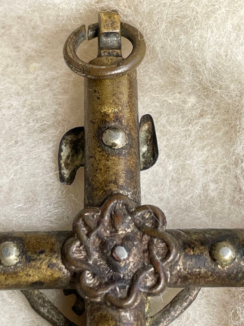 ★本物★南ヨーロッパ➕INRl➕ロザリオ/時代物/十字架/ネックレス/キリスト