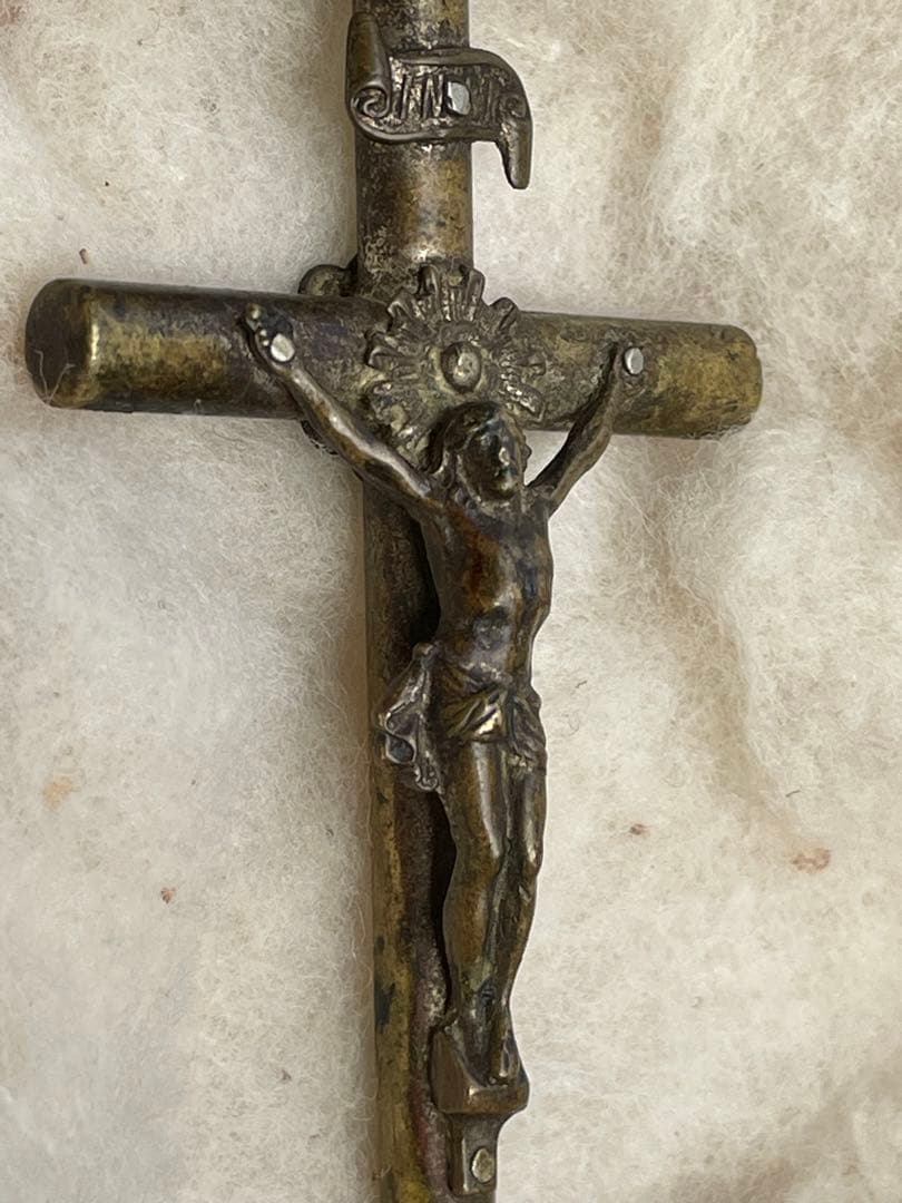 ★本物★南ヨーロッパ➕INRl➕ロザリオ/時代物/十字架/ネックレス/キリスト