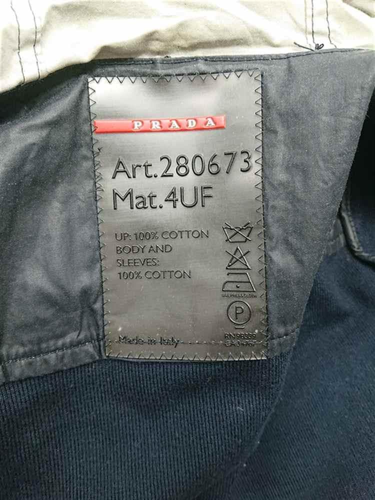 ◎プラダ フーデッドコットンジャケット ブラック系 レディース
