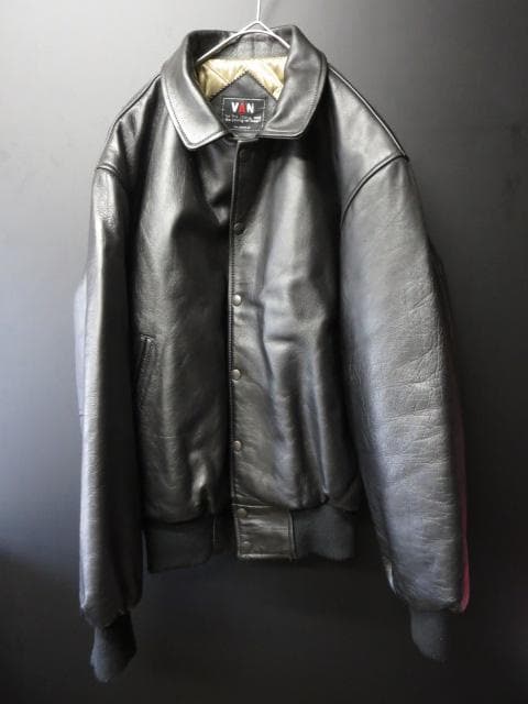 VAN JAC【オールレザー スタジャン】スタジアムジャケット ヴァンヂャケット