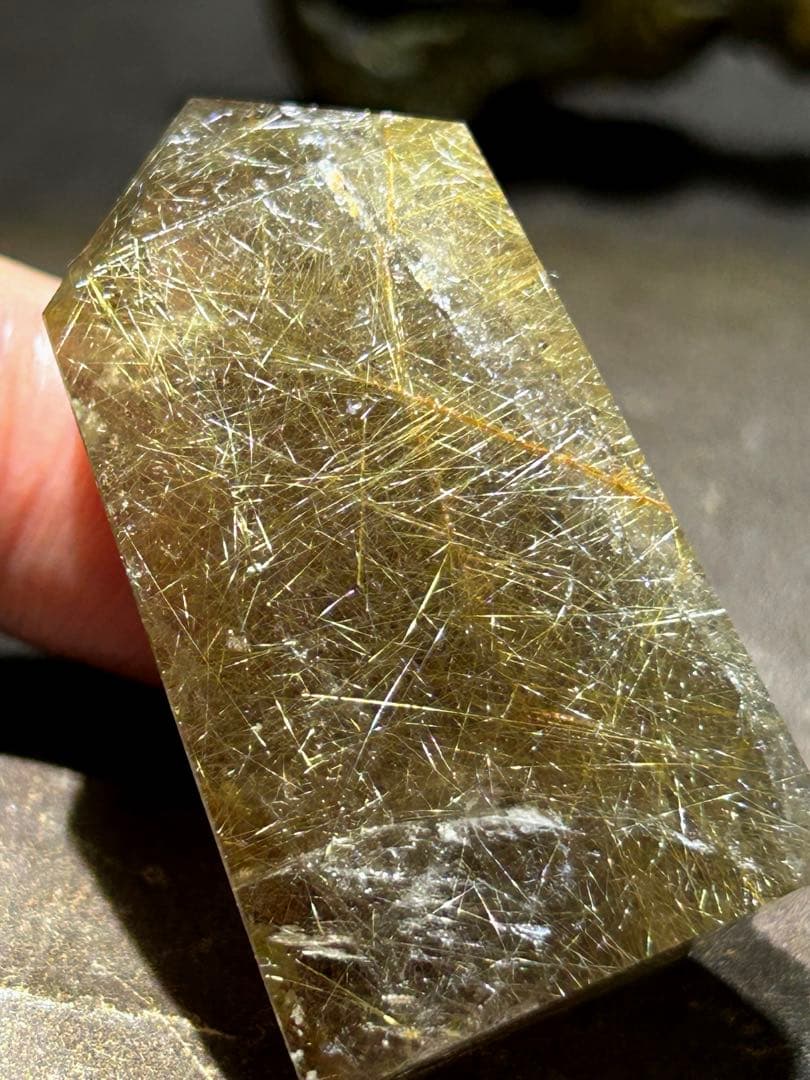 ⭐️別格高級品質！スモーキー　ルチル　原石　六角柱　福財龍王秘宝④ 極美