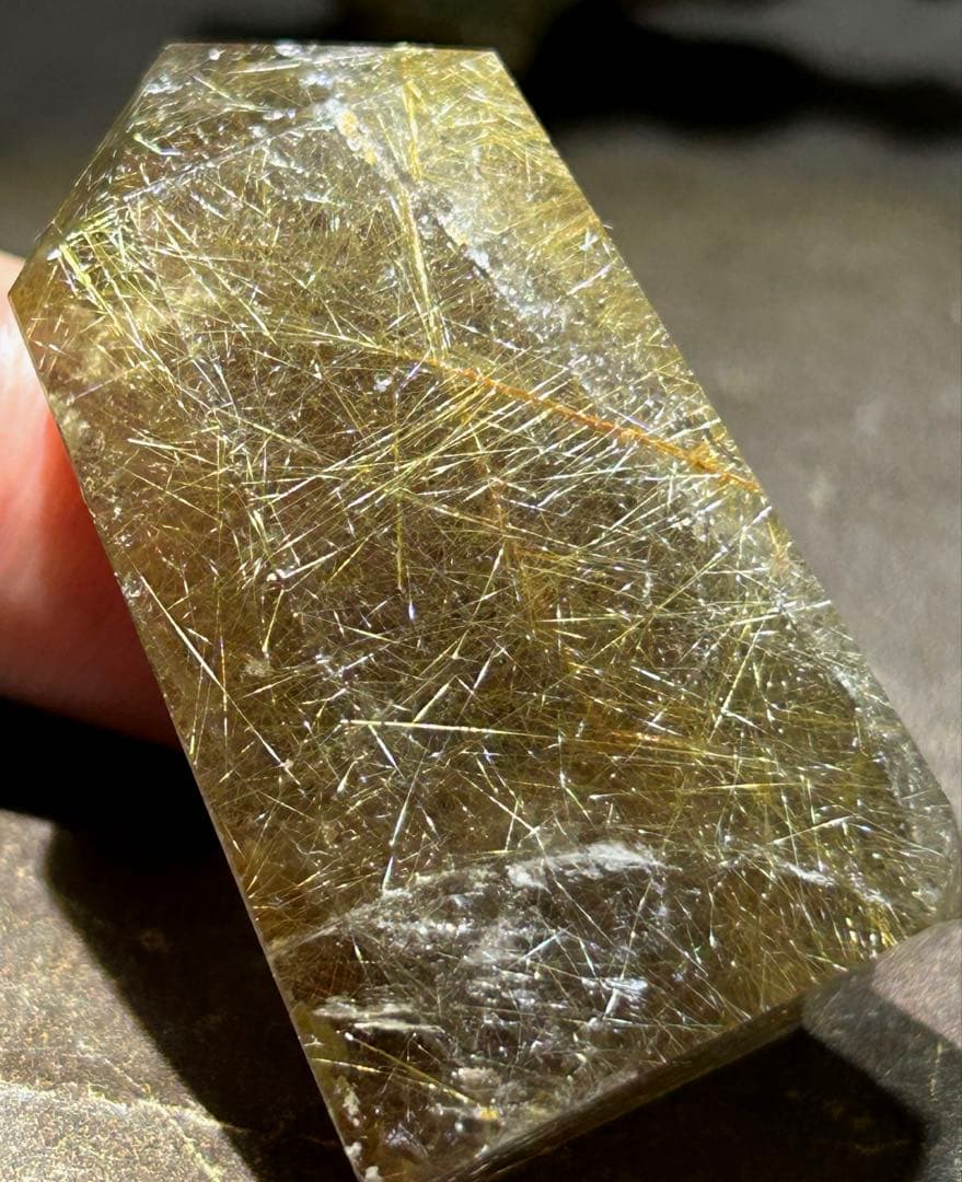 ⭐️別格高級品質！スモーキー　ルチル　原石　六角柱　福財龍王秘宝④ 極美