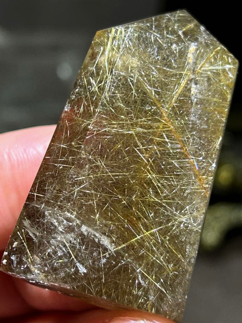 ⭐️別格高級品質！スモーキー　ルチル　原石　六角柱　福財龍王秘宝④ 極美