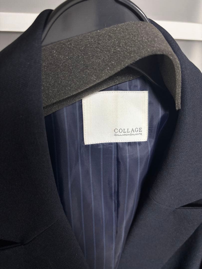 ネイビー ダブルテーラードジャケット