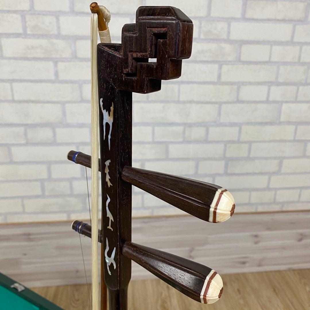 二胡 弦楽器 上海敦煌 弓 ハードケース付き