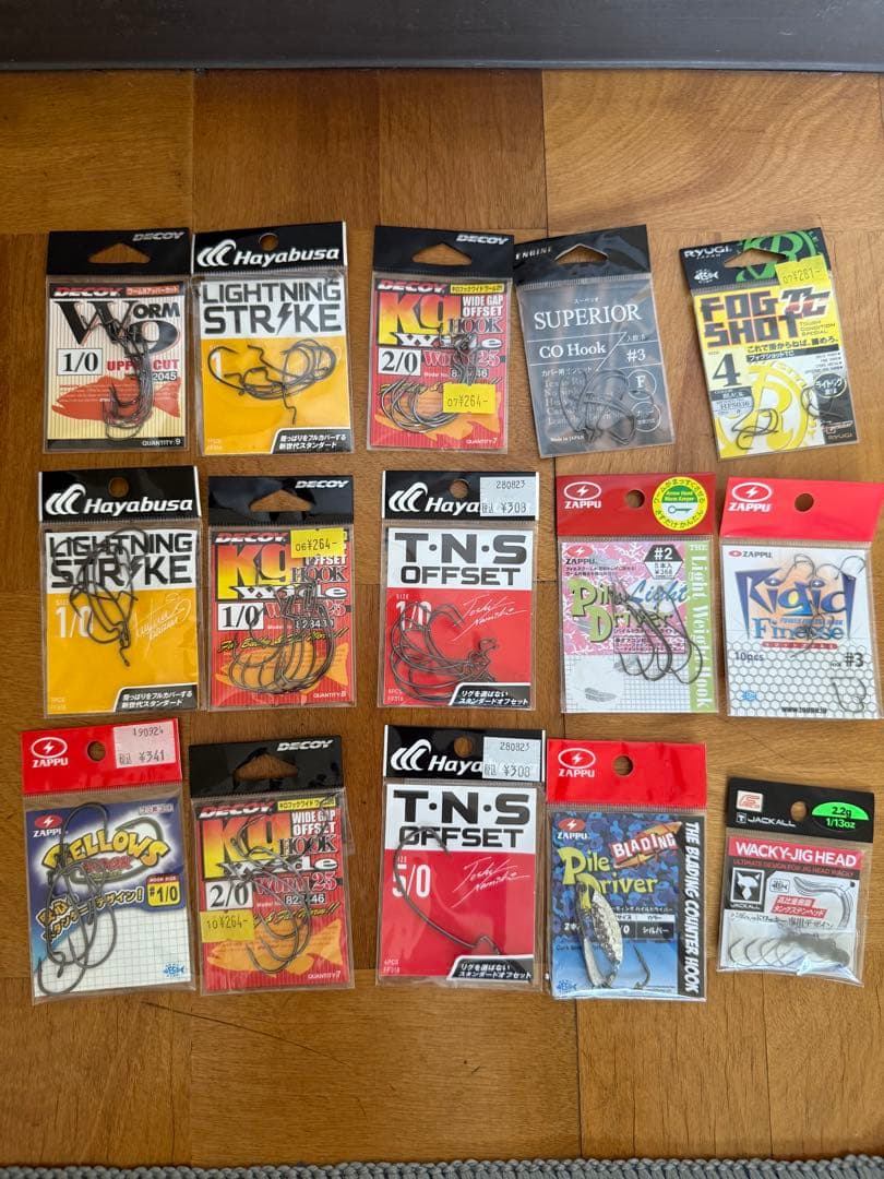 日*4様 バス釣り引退 ワーム フック等 サングラス セット