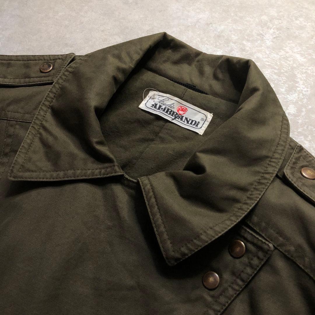 80s-90s ヴィンテージイタリア製変形ギミックミリタリーボンバージャケット