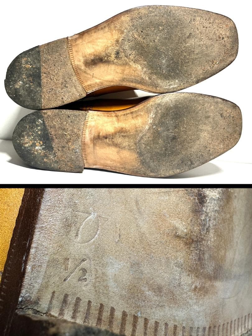 ZINTALA ジンターラ ストレートチップ ブラウン 7.5 ブラウン