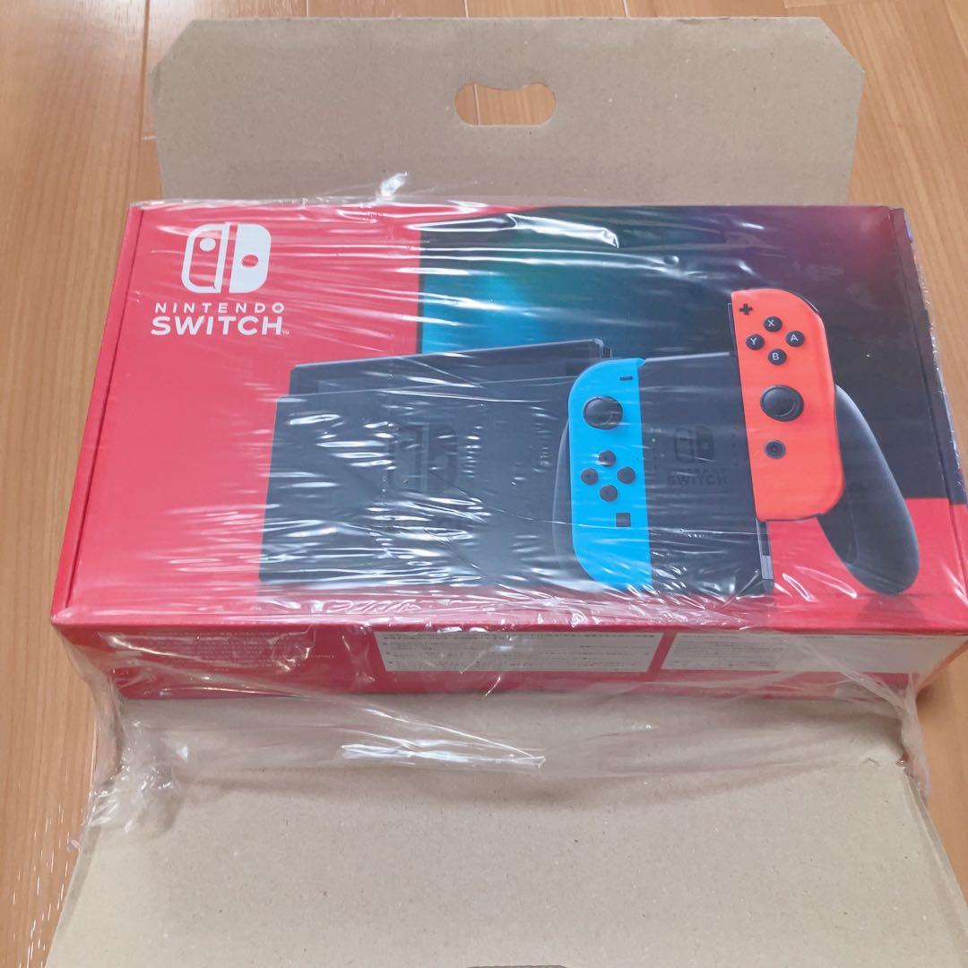 【新品・未開封】Nintendo Switch 青/オレンジ ジョイコン付き