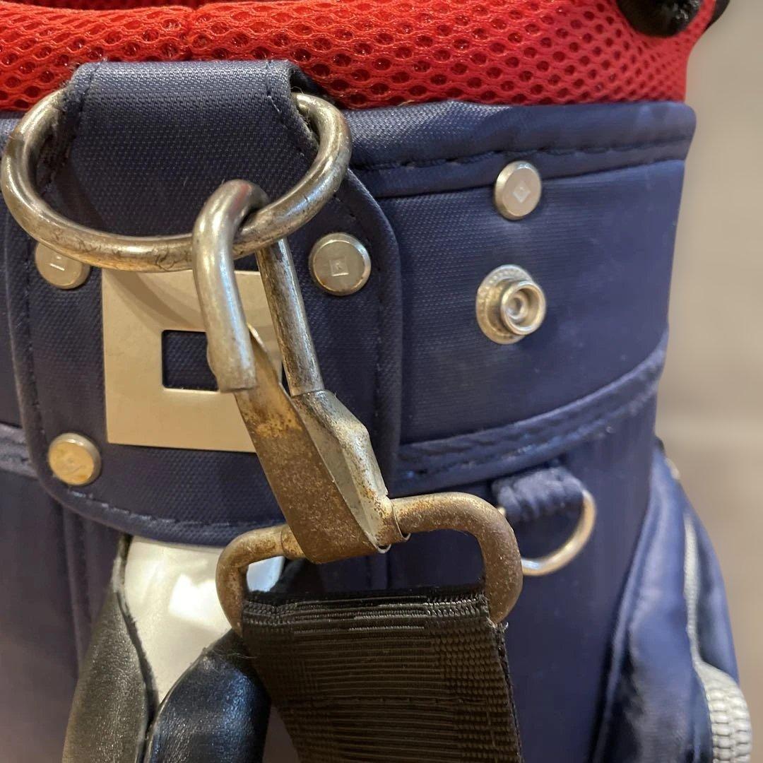 オノフ　ネイビー ナイロン キャディバッグ