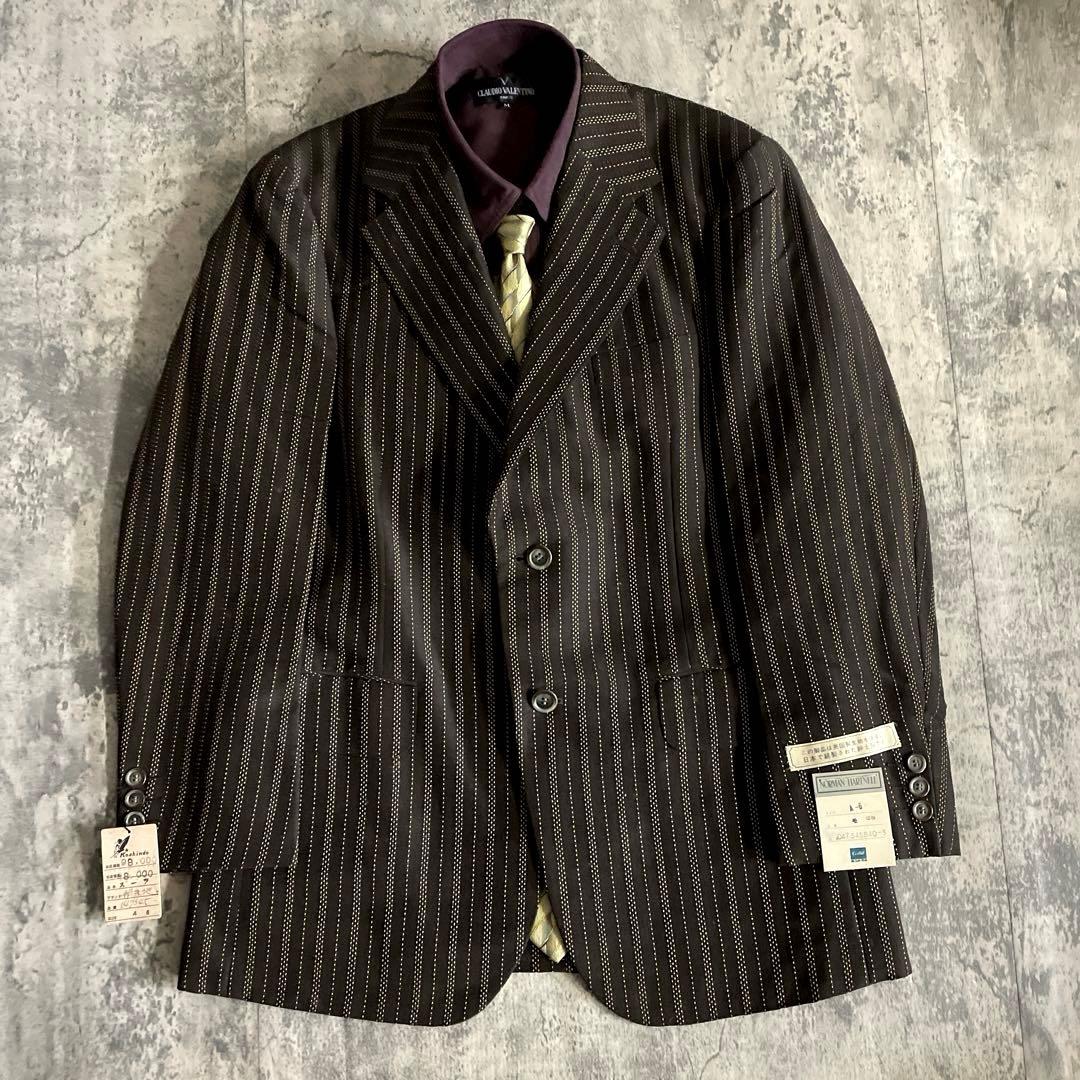 未使用 Yves Saint Laurent ネクタイ ステッチストライプスーツ