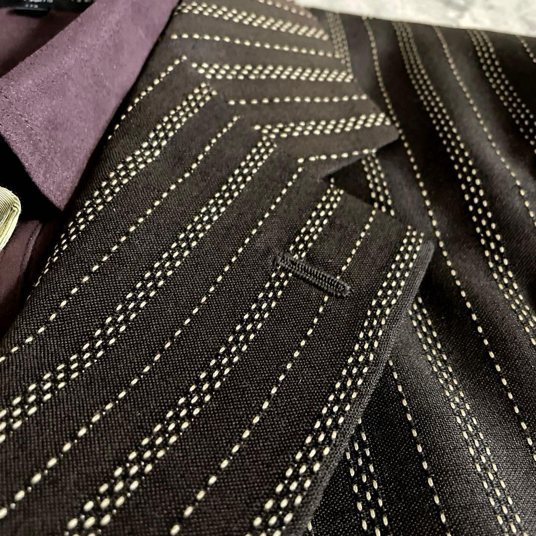 未使用 Yves Saint Laurent ネクタイ ステッチストライプスーツ