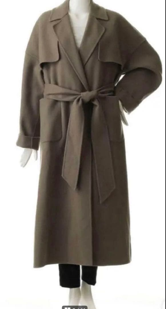 Chaos カオス スーペリアダブルコート モカグレージュ