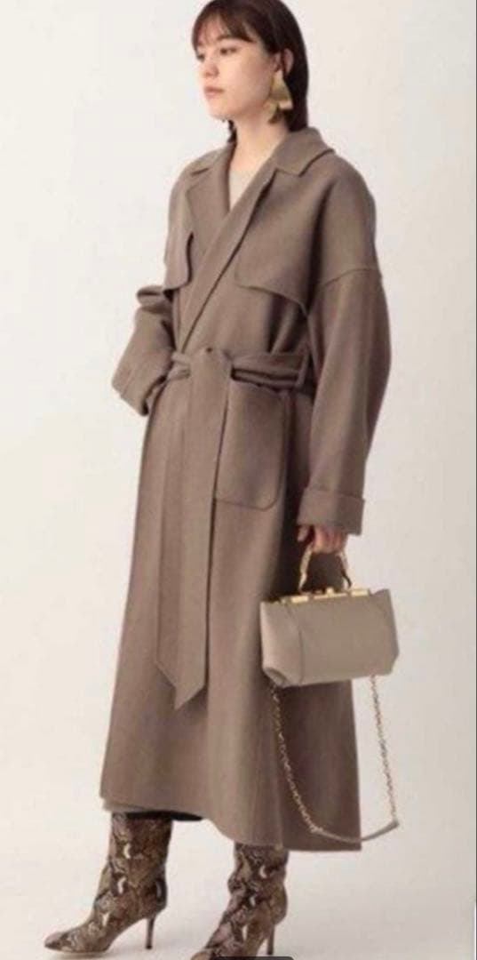 Chaos カオス スーペリアダブルコート モカグレージュ