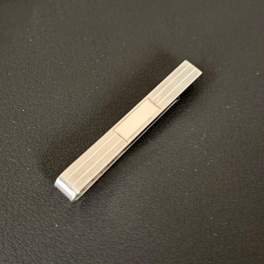 【美品】【ティファニー】ネクタイピン エンジンターン シルバー925