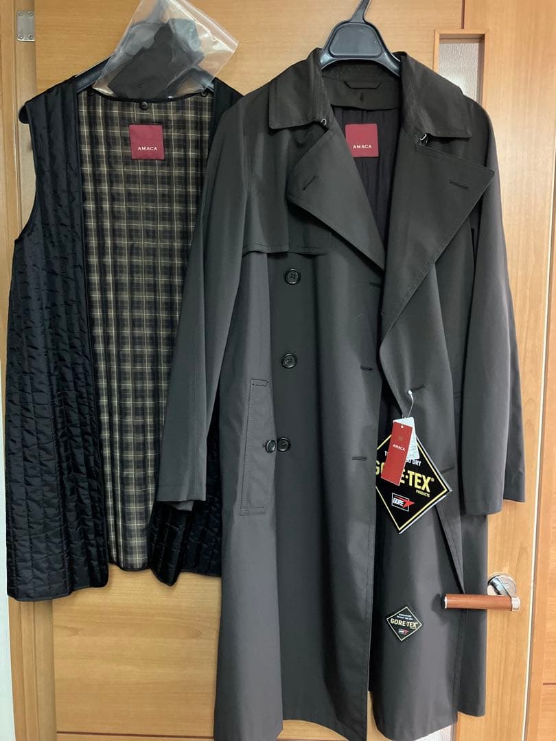 アマカ GORE-TEX ライナー付トレンチコート(40)AMACA