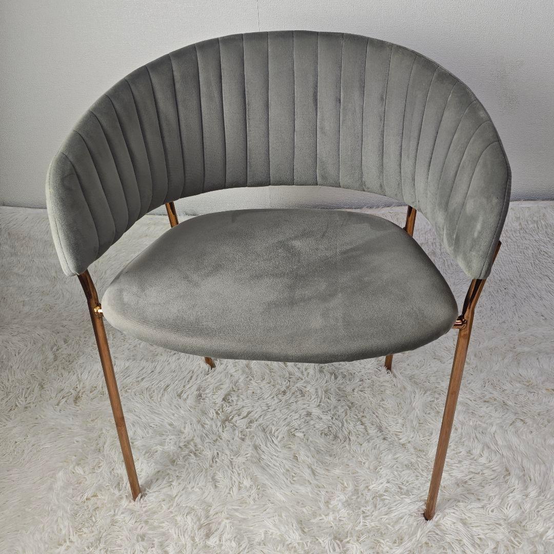 【美品】furnterior elena ベルベットチェア