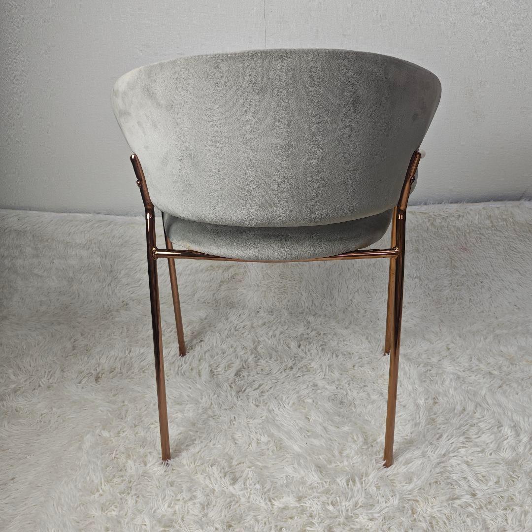 【美品】furnterior elena ベルベットチェア