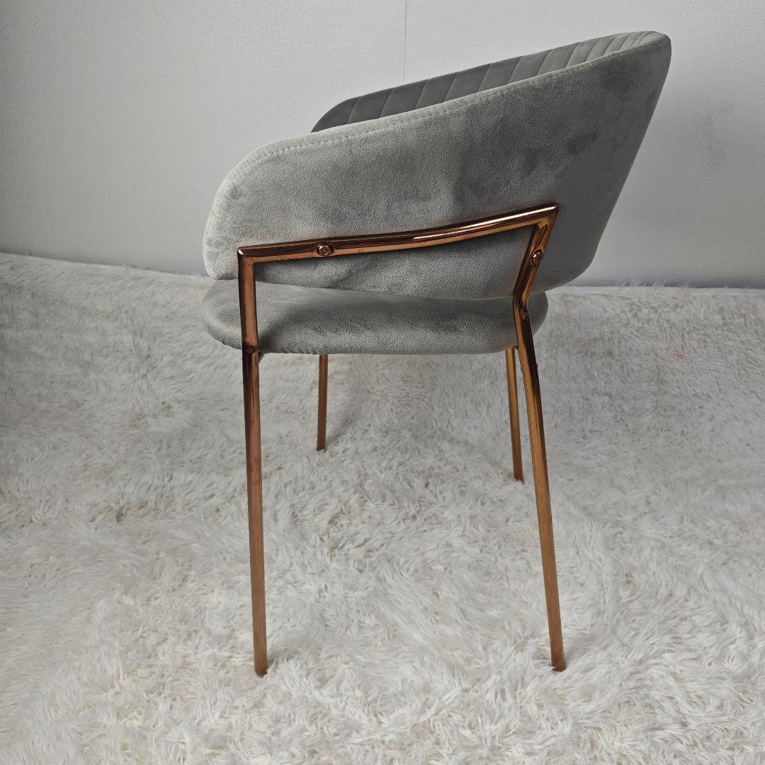 【美品】furnterior elena ベルベットチェア