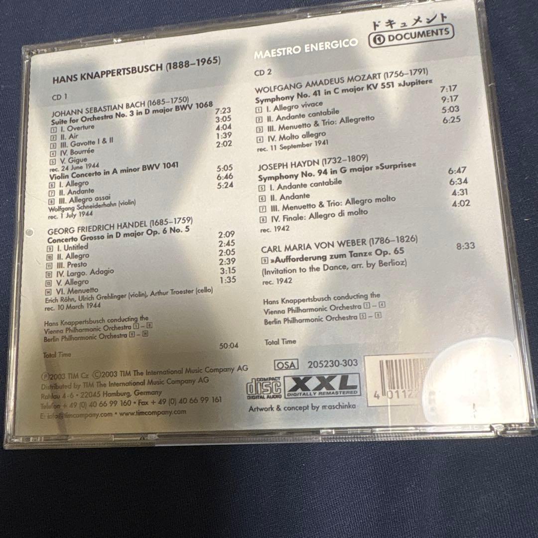 ハンス・クナッパーツブッシュ Maestro Energico 10CD BOX