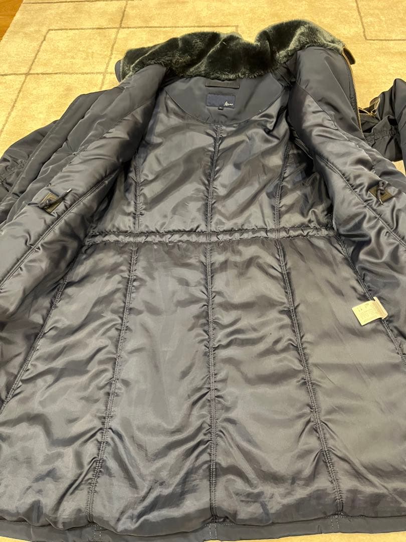 アビレックスネイビー ミリタリージャケット ファー付き