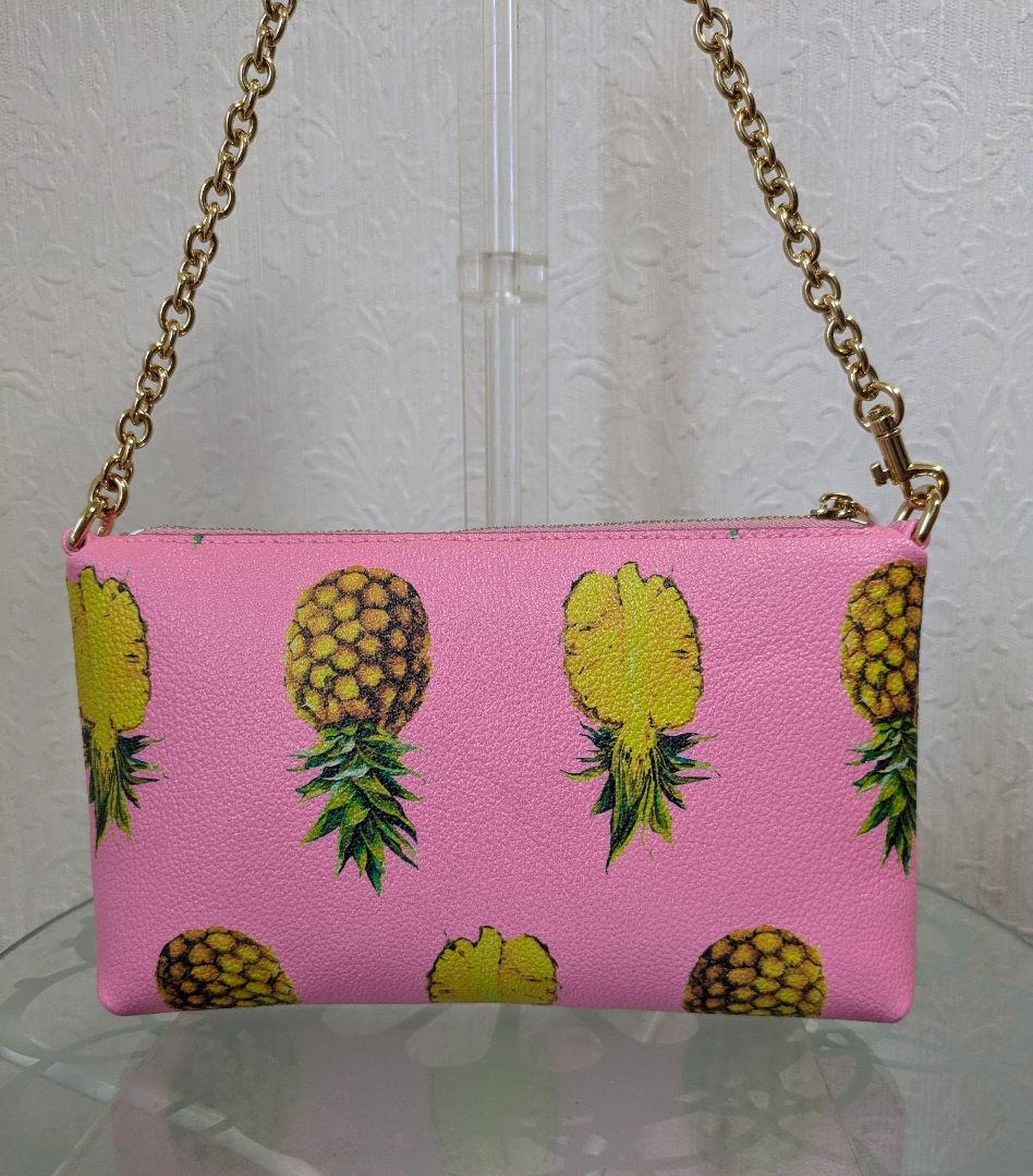ドルチェ＆ガッバーナ　パイナップルプリント　レザーバッグ