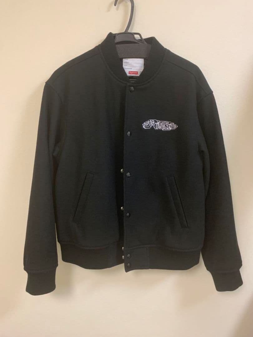 supreme delta logo varsity jacket M モーガン
