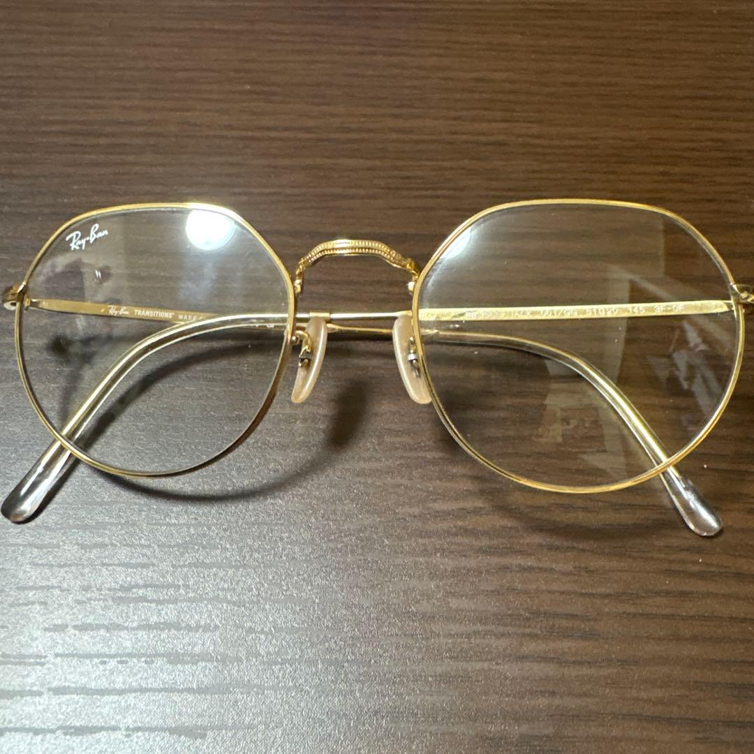 Ray-Ban ゴールド 調光サングラス