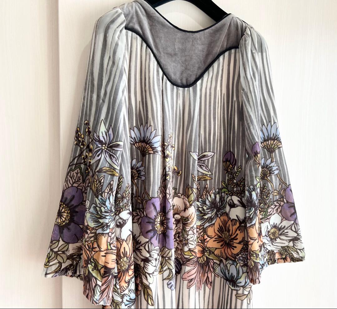 FUMIE TANAKA flower flocky op 定価7.92万 花柄