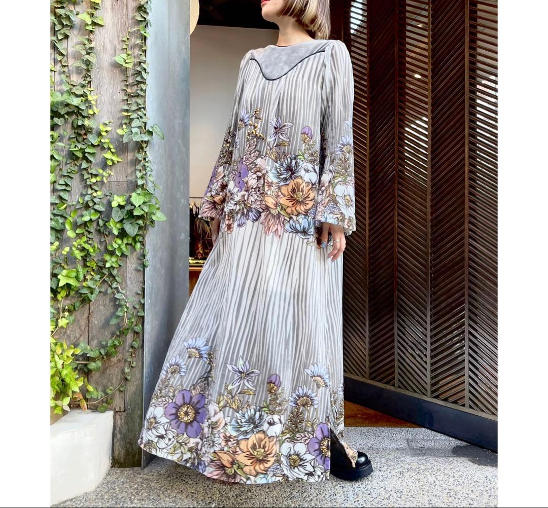 FUMIE TANAKA flower flocky op 定価7.92万 花柄