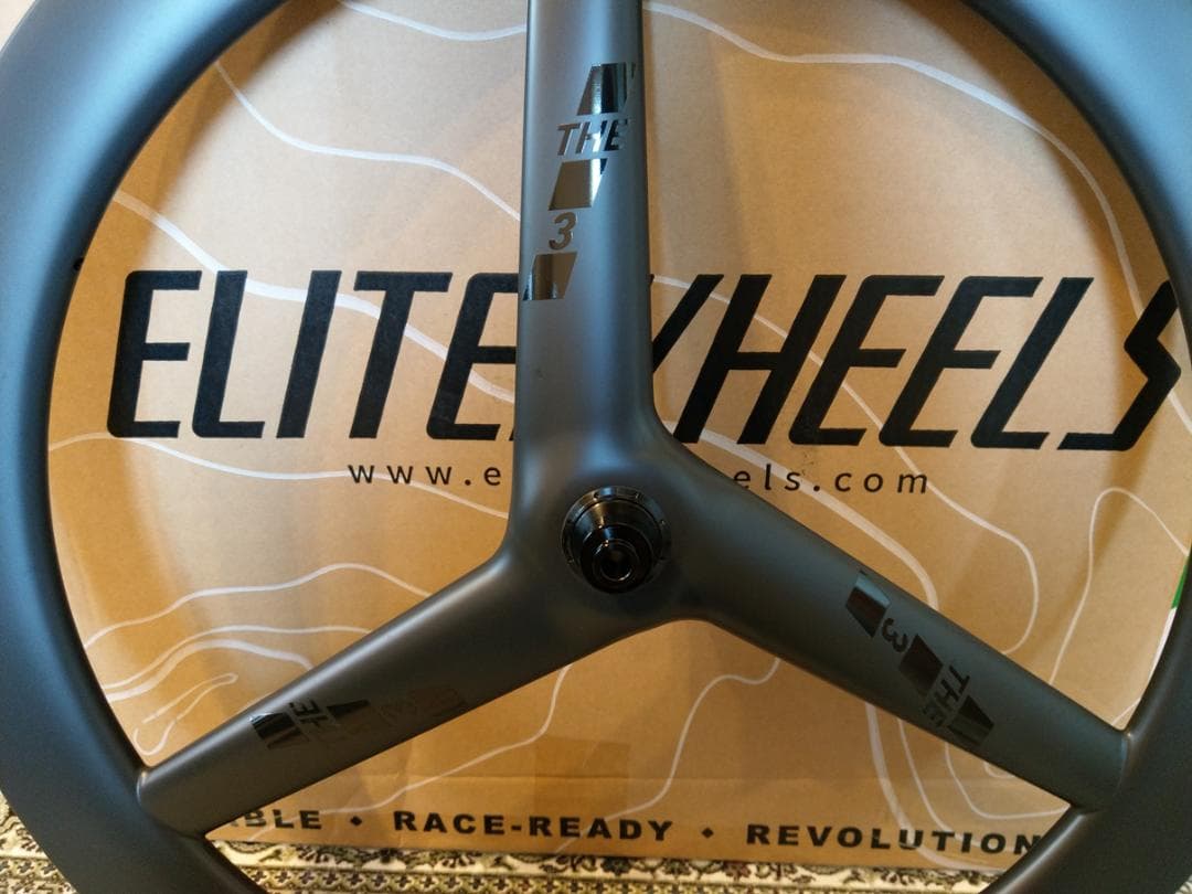 【美品】ELITEWHEELS　3スポークホイール フロント