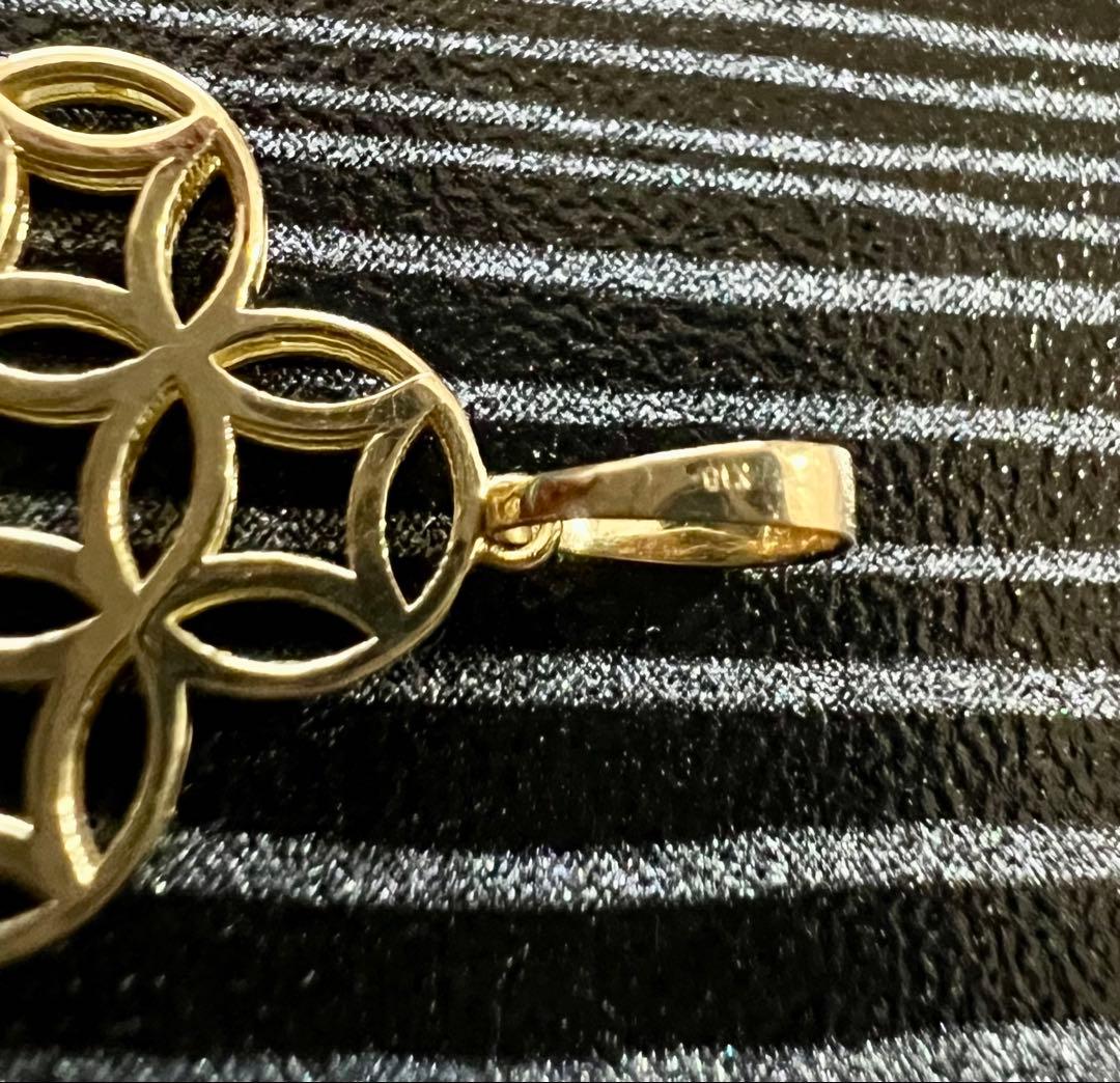 【値下げ】18金ペンダントタップ クローバー