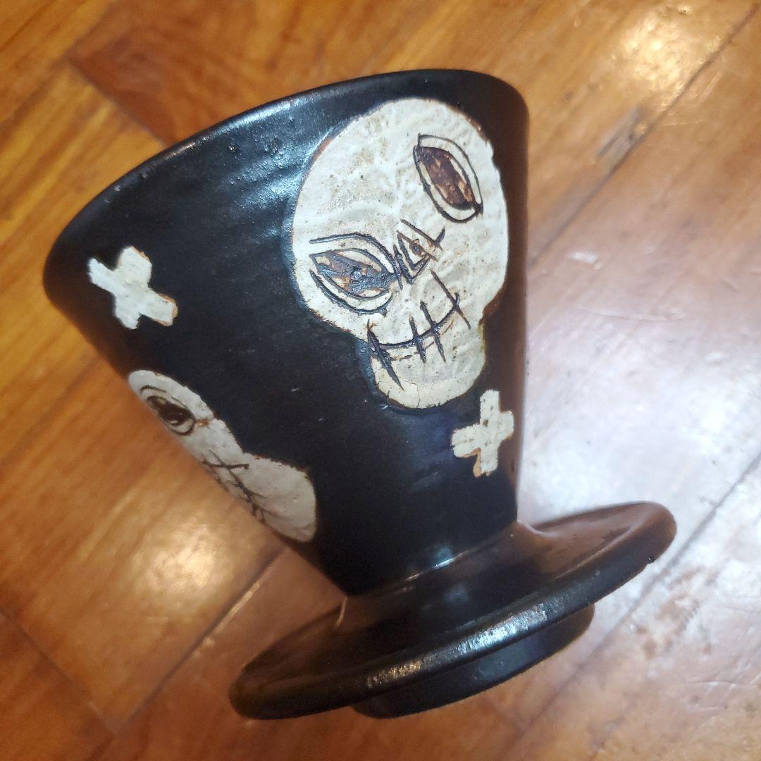 工房十鶴　十鶴　やちむん　コーヒードリッパー　ドリッパー　ドクロ