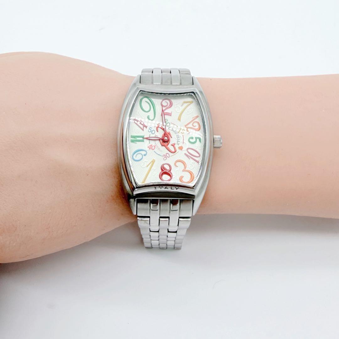 COGU コグ ジャンピングアワー マルチカラー メタルバンド トノー型 自動巻