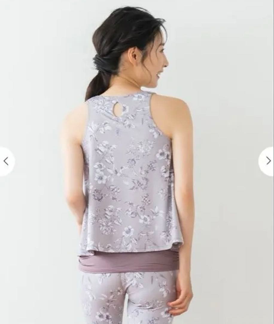 新品【SUKALA】LAVA★ボタニカルガーデンフレアタンク★M★モカピンクM