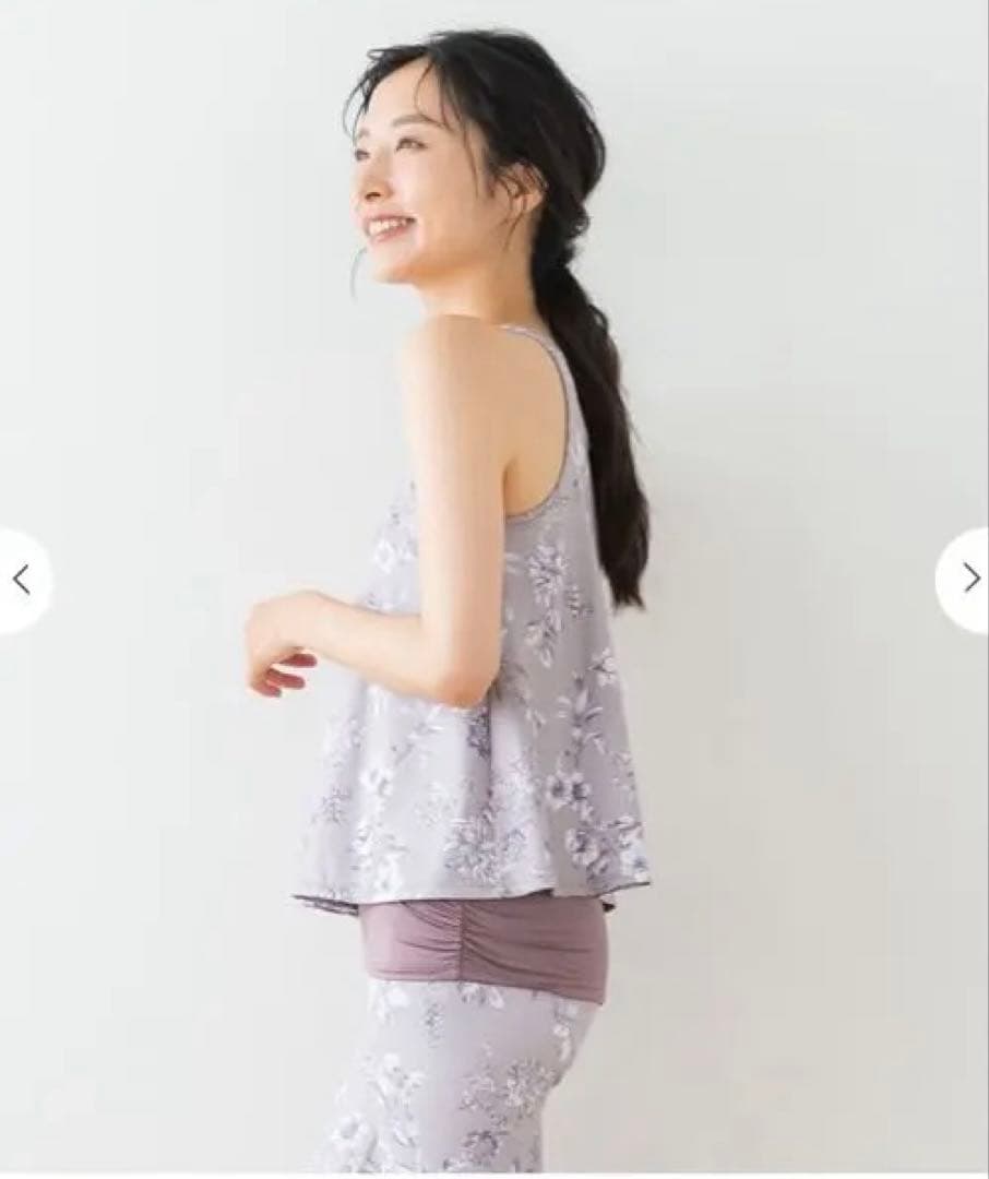 新品【SUKALA】LAVA★ボタニカルガーデンフレアタンク★M★モカピンクM